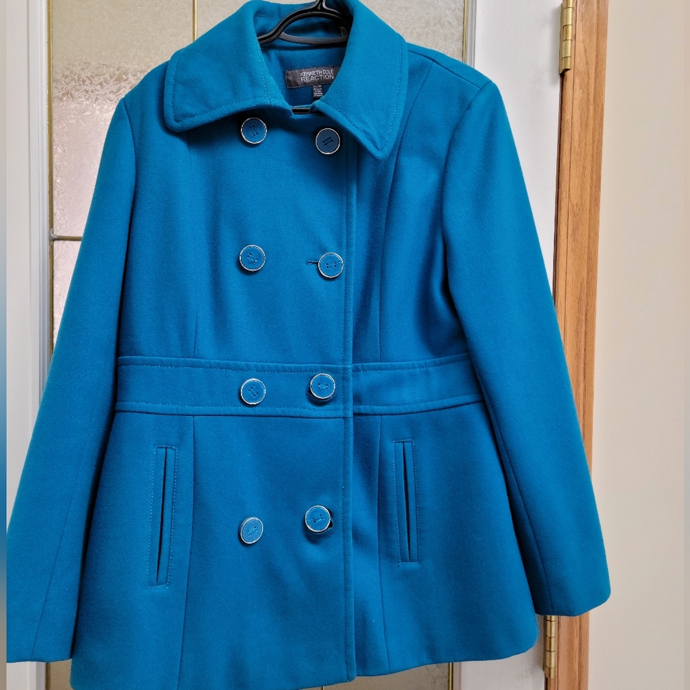 Blue Wool Peacoat Jacket